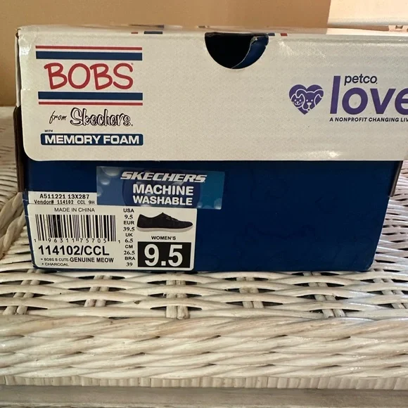 BOBS by sketchers Black Leopard Print Sneakers - Picture 3 of 9